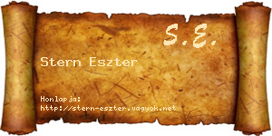 Stern Eszter névjegykártya